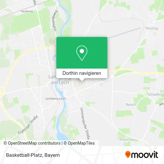 Basketball-Platz Karte