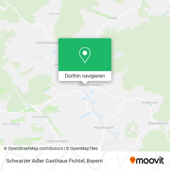 Schwarzer Adler Gasthaus Fichtel Karte