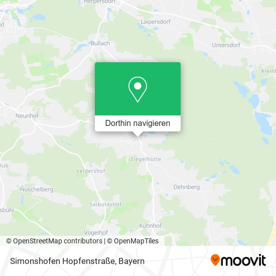 Simonshofen Hopfenstraße Karte