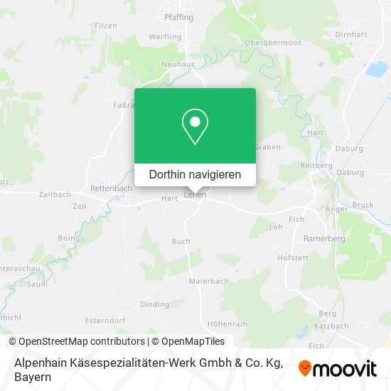 Alpenhain Käsespezialitäten-Werk Gmbh & Co. Kg Karte
