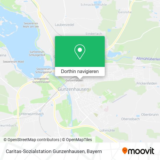 Caritas-Sozialstation Gunzenhausen Karte