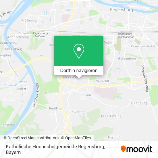 Katholische Hochschulgemeinde Regensburg Karte