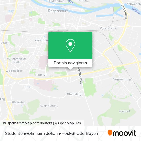 Studentenwohnheim Johann-Hösl-Straße Karte