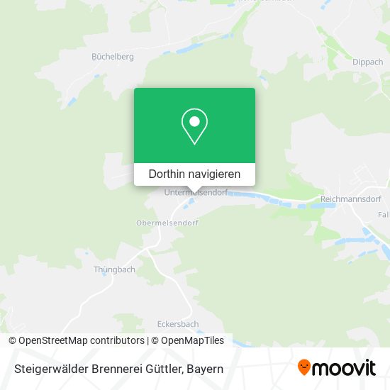 Steigerwälder Brennerei Güttler Karte
