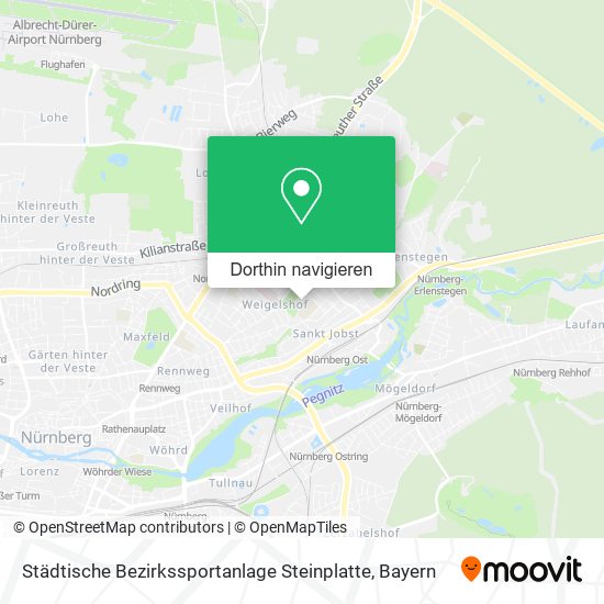 Städtische Bezirkssportanlage Steinplatte Karte