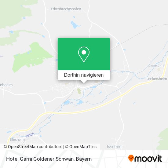 Hotel Garni Goldener Schwan Karte