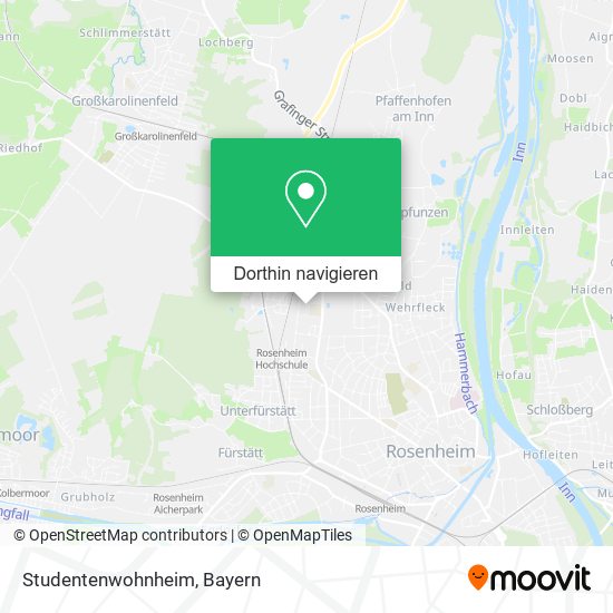 Studentenwohnheim Karte