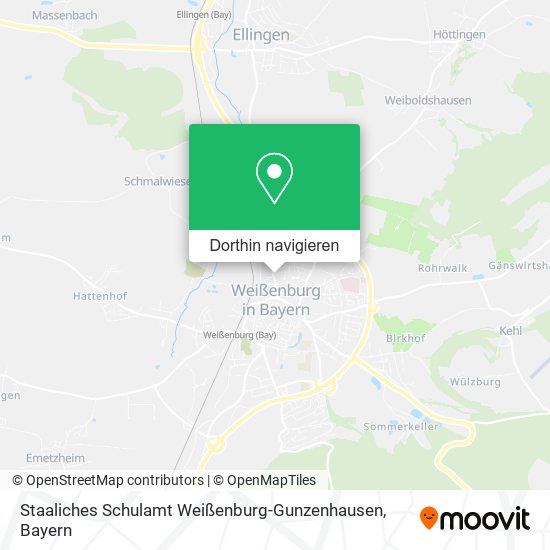 Staaliches Schulamt Weißenburg-Gunzenhausen Karte