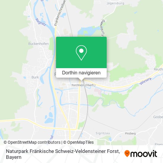 Naturpark Fränkische Schweiz-Veldensteiner Forst Karte