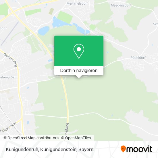 Kunigundenruh, Kunigundenstein Karte