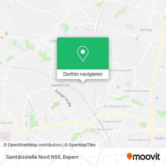 Sanitätsstelle Nord N50 Karte