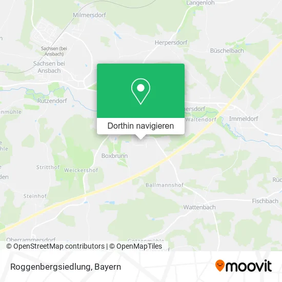Roggenbergsiedlung Karte