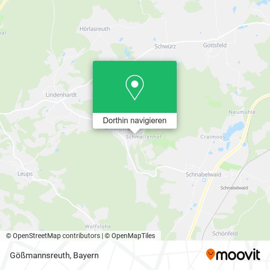 Gößmannsreuth Karte