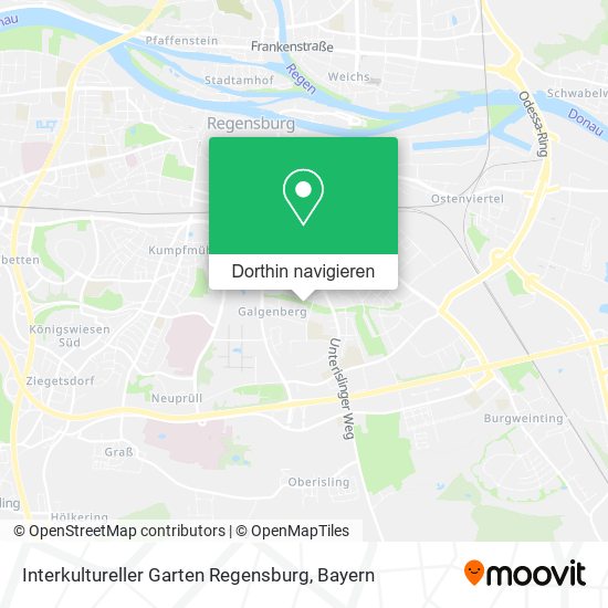 Interkultureller Garten Regensburg Karte