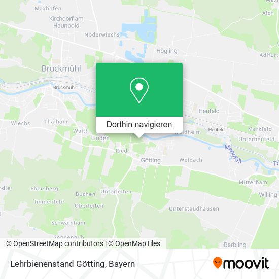 Lehrbienenstand Götting Karte