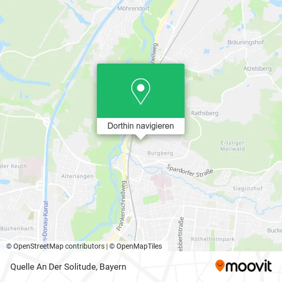 Quelle An Der Solitude Karte