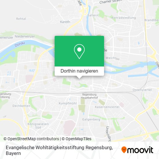 Evangelische Wohltätigkeitsstiftung Regensburg Karte