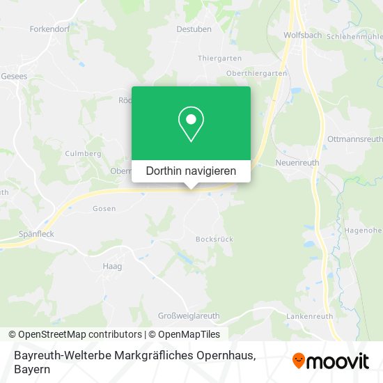 Bayreuth-Welterbe Markgräfliches Opernhaus Karte
