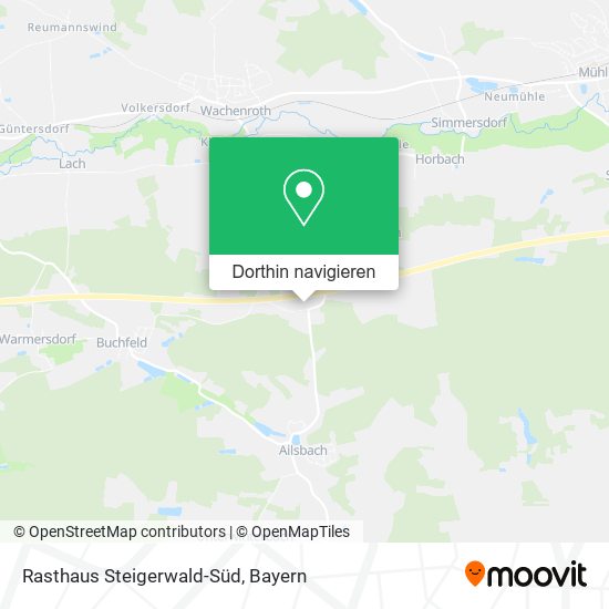 Rasthaus Steigerwald-Süd Karte