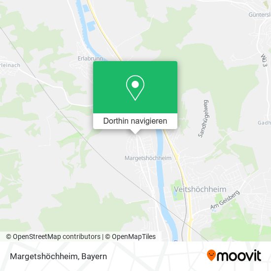 Margetshöchheim Karte