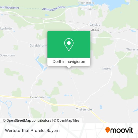 Wertstoffhof Pfofeld Karte