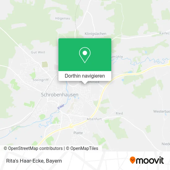 Rita's Haar-Ecke Karte