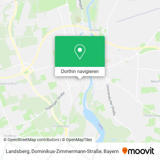 Landsberg, Dominikus-Zimmermann-Straße Karte