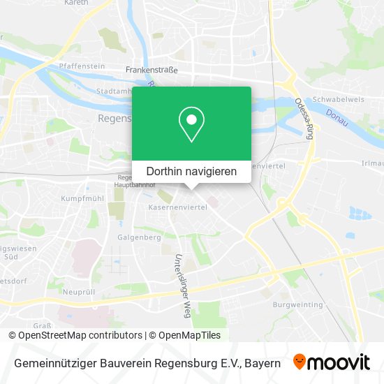 Gemeinnütziger Bauverein Regensburg E.V. Karte