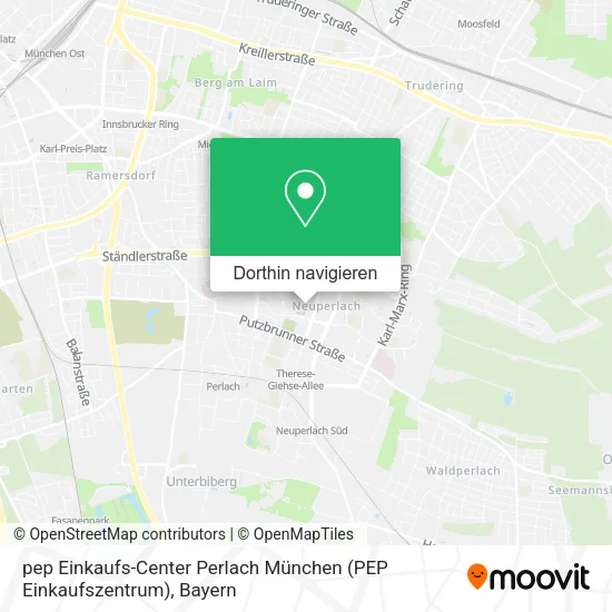 pep Einkaufs-Center Perlach München (PEP Einkaufszentrum) Karte