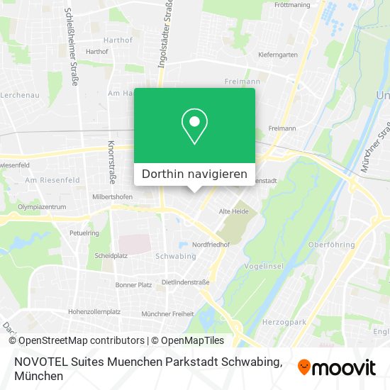 NOVOTEL Suites Muenchen Parkstadt Schwabing Karte