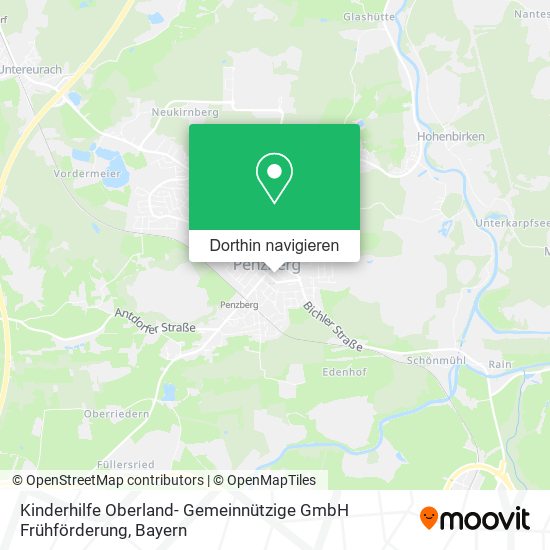 Kinderhilfe Oberland- Gemeinnützige GmbH Frühförderung Karte