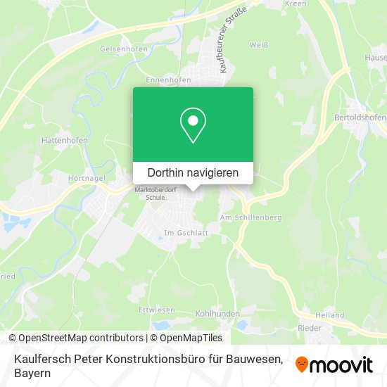 Kaulfersch Peter Konstruktionsbüro für Bauwesen Karte
