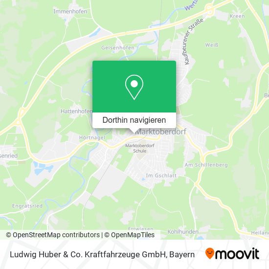 Ludwig Huber & Co. Kraftfahrzeuge GmbH Karte