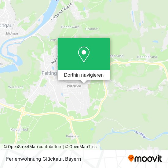 Ferienwohnung Glückauf Karte