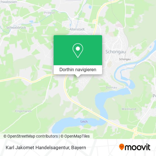 Karl Jakomet Handelsagentur Karte