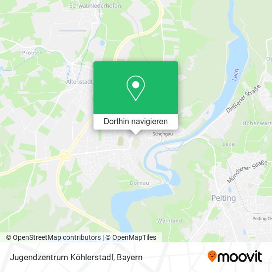 Jugendzentrum Köhlerstadl Karte