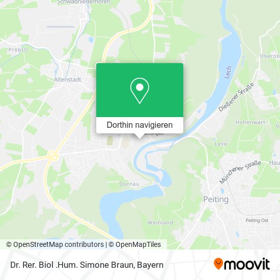 Dr. Rer. Biol .Hum. Simone Braun Karte