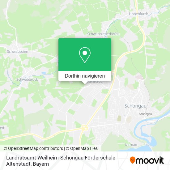 Landratsamt Weilheim-Schongau Förderschule Altenstadt Karte