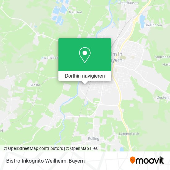 Bistro Inkognito Weilheim Karte