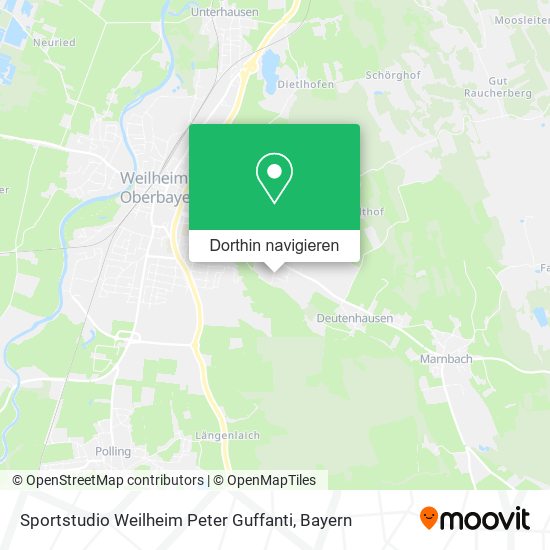 Sportstudio Weilheim Peter Guffanti Karte