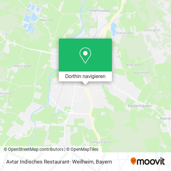 Avtar Indisches Restaurant- Weilheim Karte