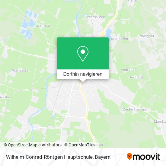 Wilhelm-Conrad-Röntgen Hauptschule Karte