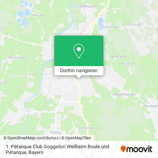 1. Pétanque Club Goggolori Weilheim Boule und Pétanque Karte
