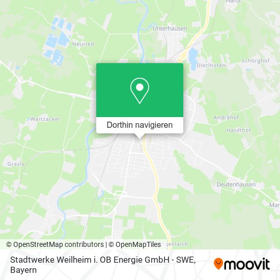 Stadtwerke Weilheim i. OB Energie GmbH - SWE Karte