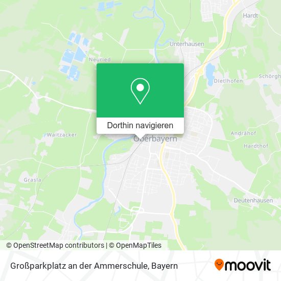 Großparkplatz an der Ammerschule Karte