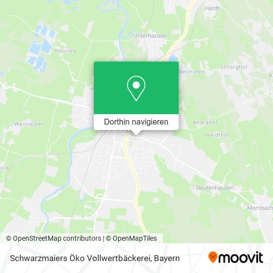 Schwarzmaiers Öko Vollwertbäckerei Karte
