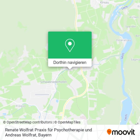 Renate Wolfrat Praxis für Psychotherapie und Andreas Wolfrat Karte
