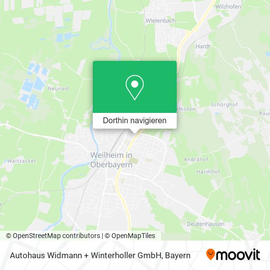 Autohaus Widmann + Winterholler GmbH Karte