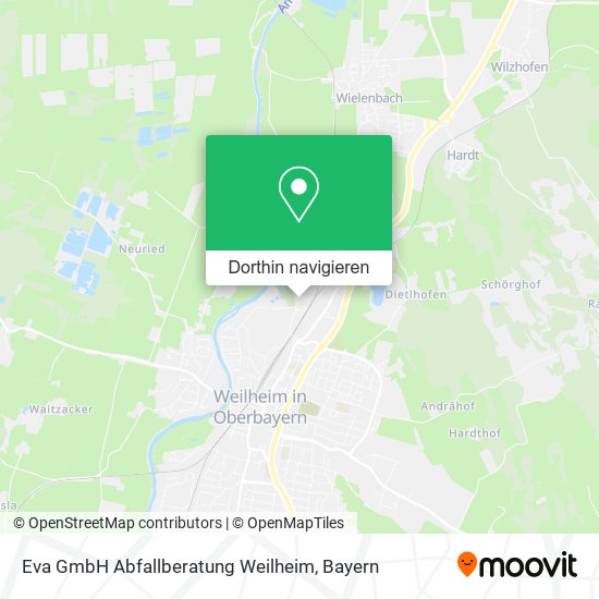 Eva GmbH Abfallberatung Weilheim Karte