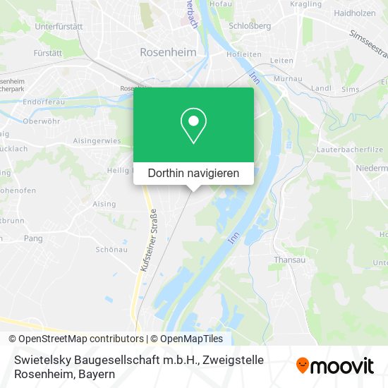 Swietelsky Baugesellschaft m.b.H., Zweigstelle Rosenheim Karte